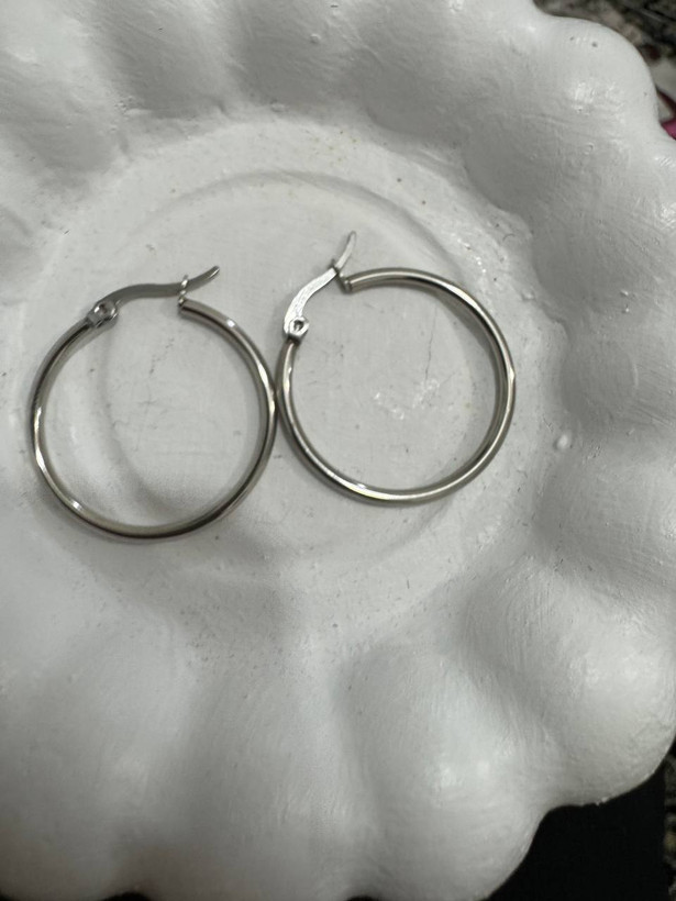 گوشواره حلقه ای استیل