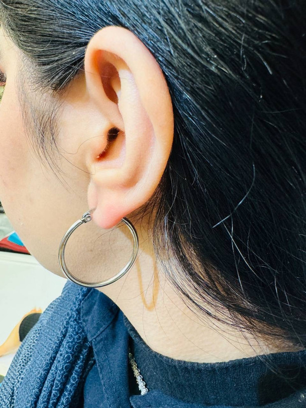 گوشواره حلقه ای استیل