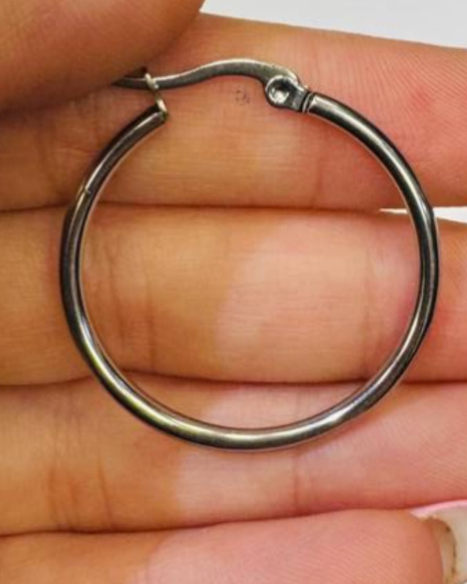 گوشواره حلقه ای استیل